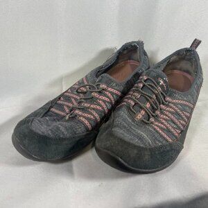 Skechers Classic Fit Air Cooled Memory Foam Shoes Grey/Pink Size 6 SN23155